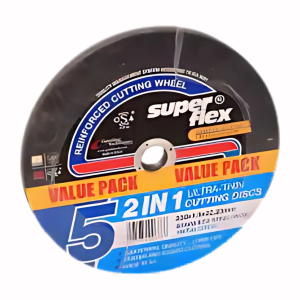 Superflex Slim Line Industrial Cutting Disc for Steel and Stainless Steel 115x1x22.2 (5-Pack)